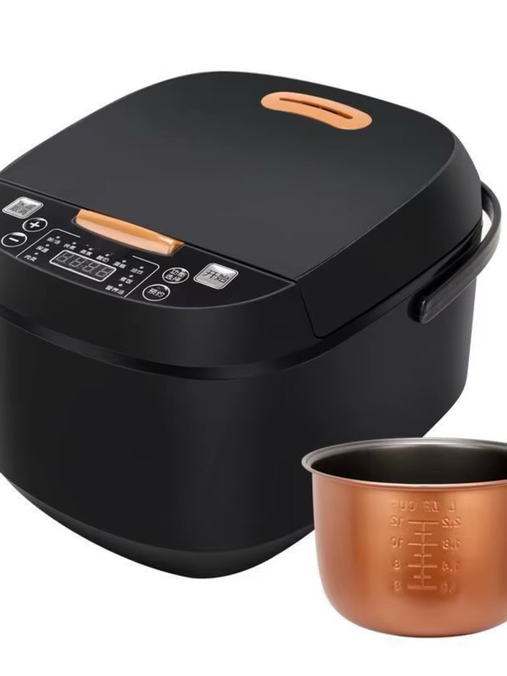 Black Multifunctional Electric 5L Rice Cooker